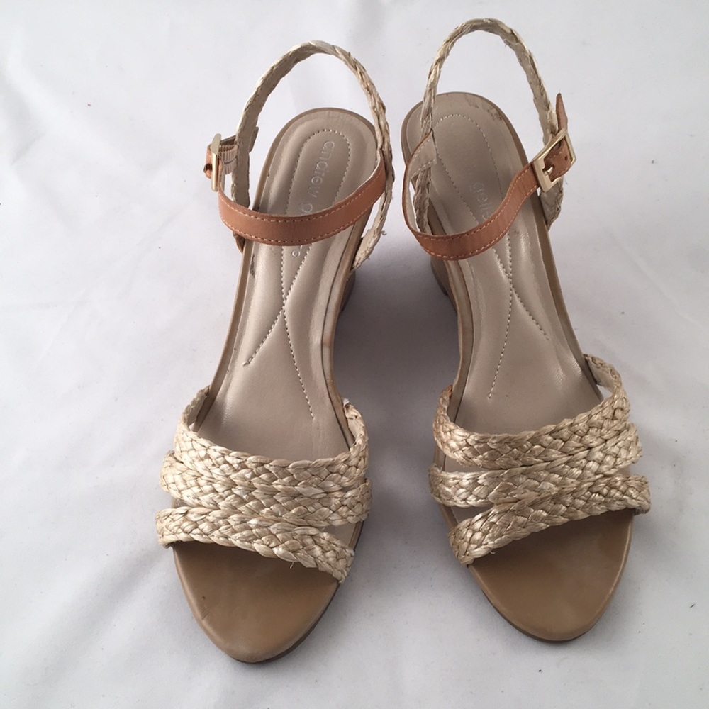 Andrew Geller rope wedges size 9